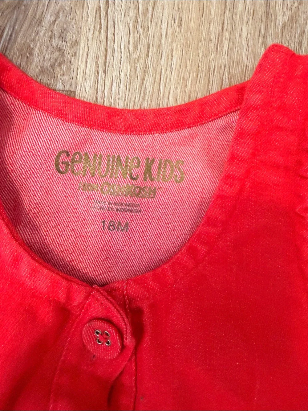 OshKosh B'gosh Red Embroidered Toddler dress